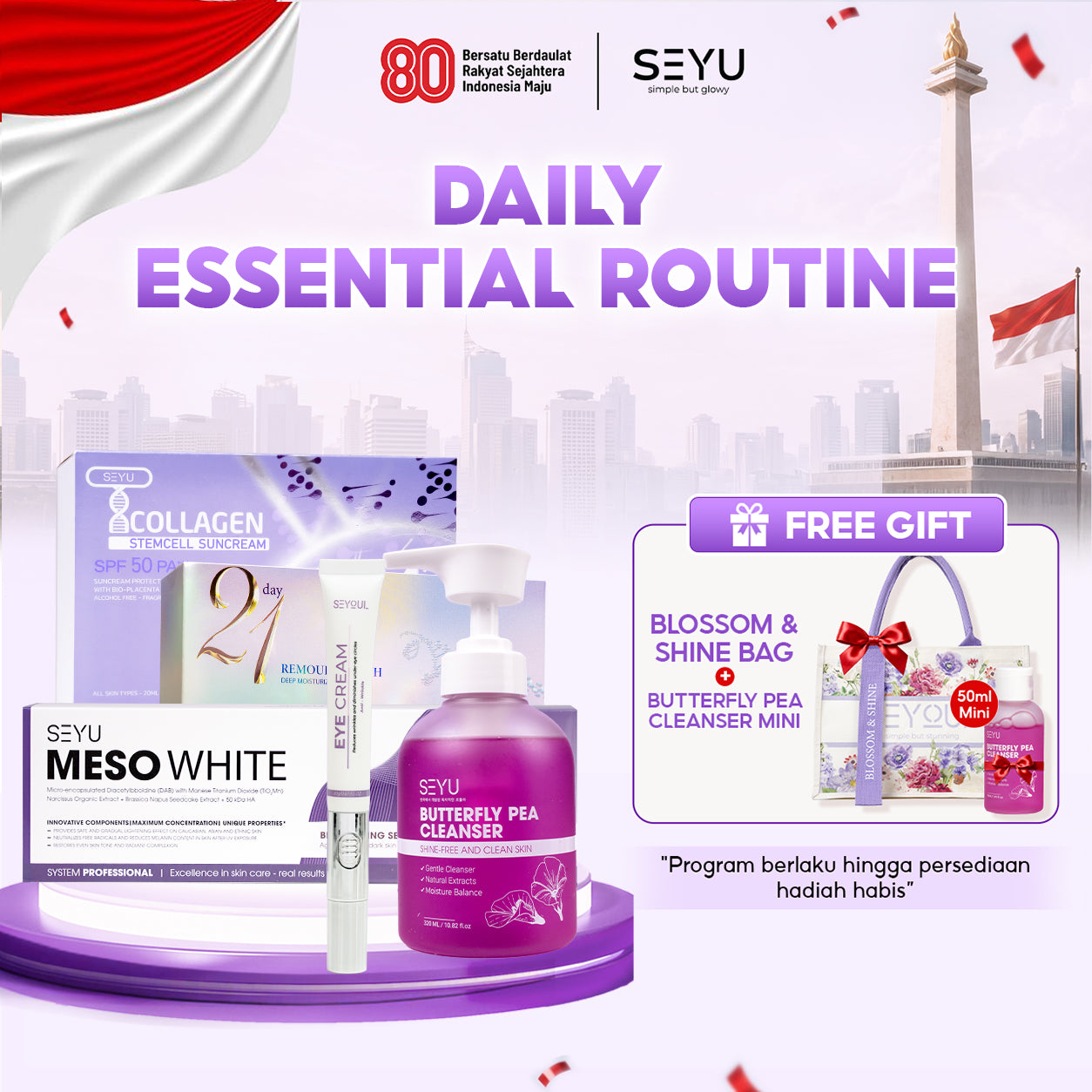 Paket 4in1 Perawatan Kulit Sehari-Hari