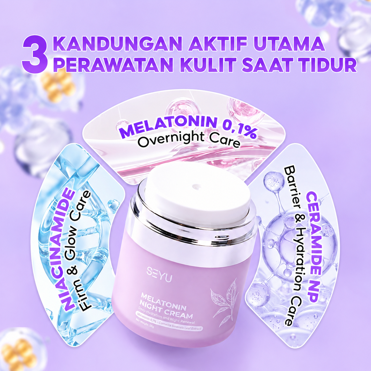 Melatonin Night Cream SEYU