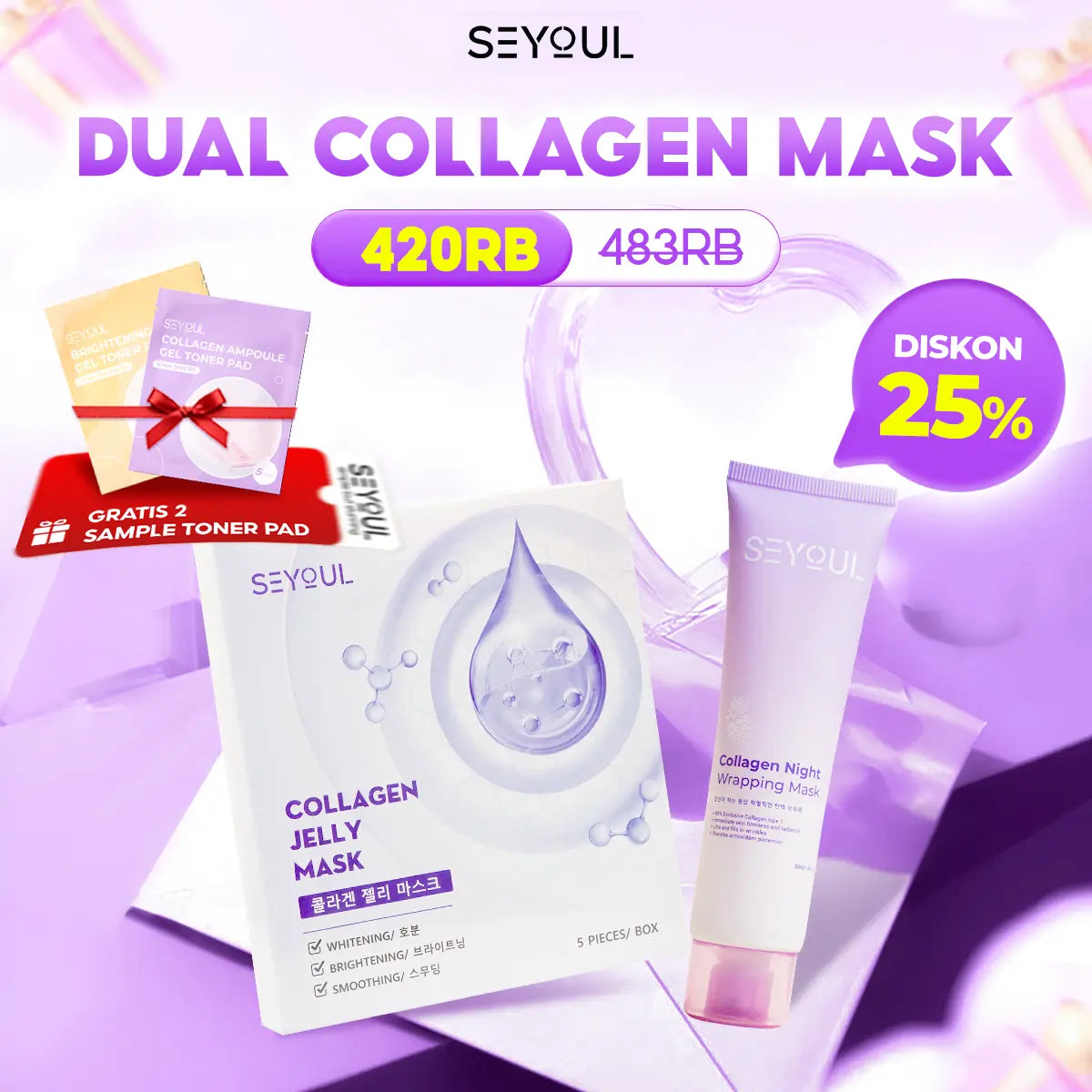 Paket Dual Collagen Mask