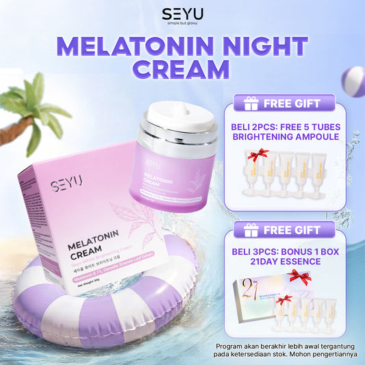 SEYU Melatonin Night Cream Time Renew Niacinamide