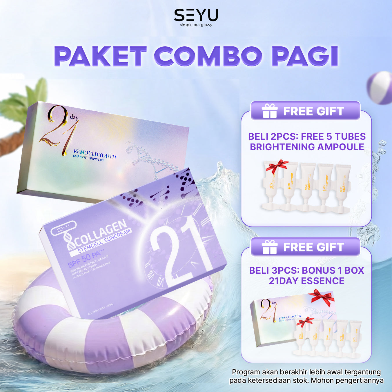 Paket Pagi Perawatan Kulit Hari
