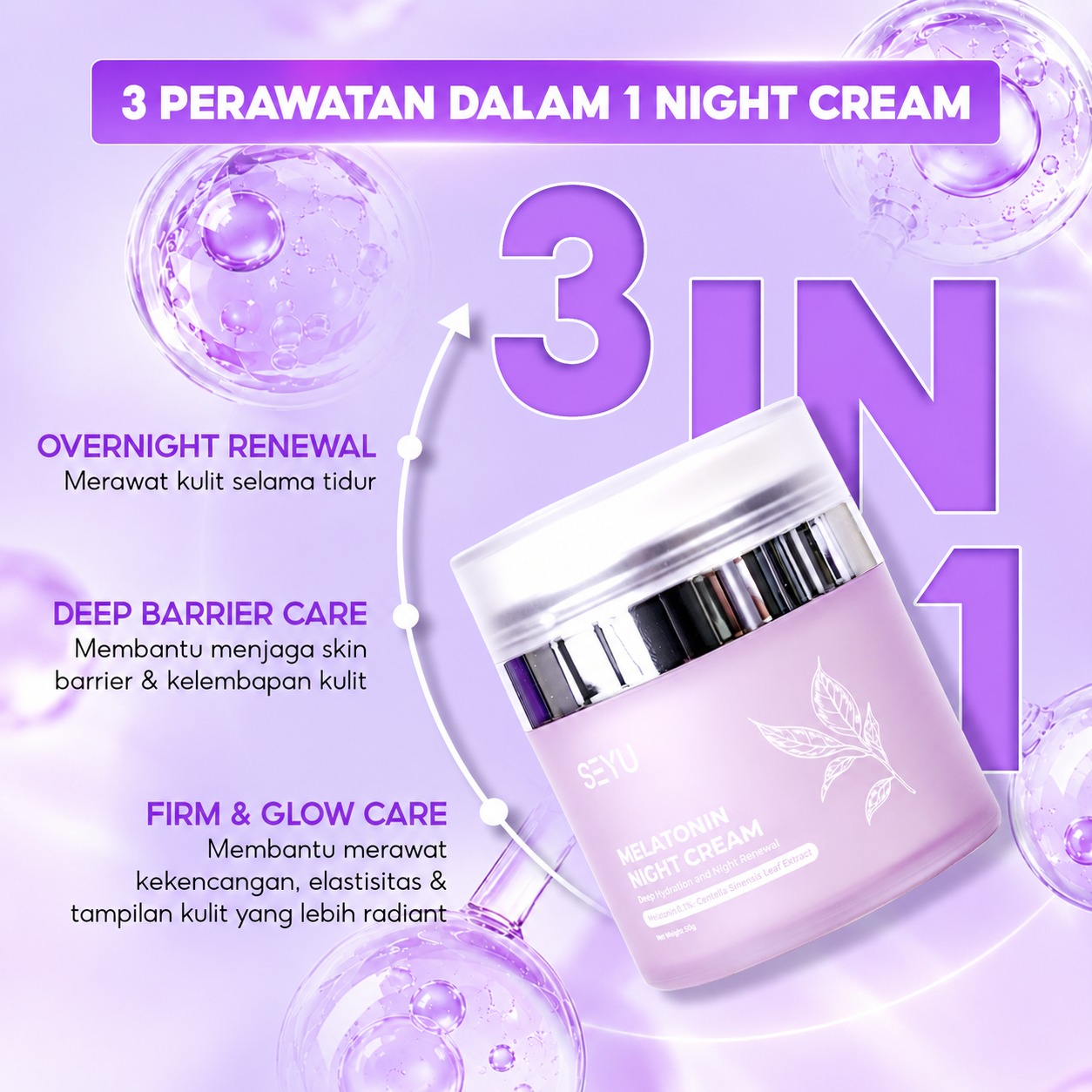 Melatonin Night Cream SEYU
