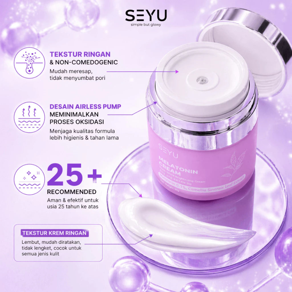 SEYU Melatonin Night Cream Time Renew Niacinamide
