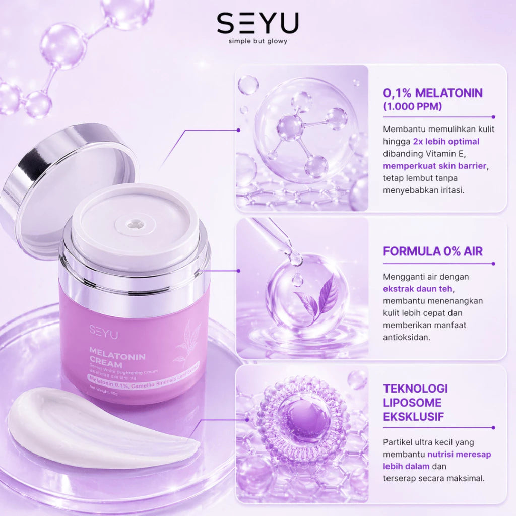 SEYU Melatonin Night Cream Time Renew Niacinamide