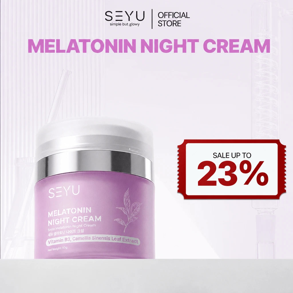 SEYU Melatonin Night Cream Time Renew Niacinamide