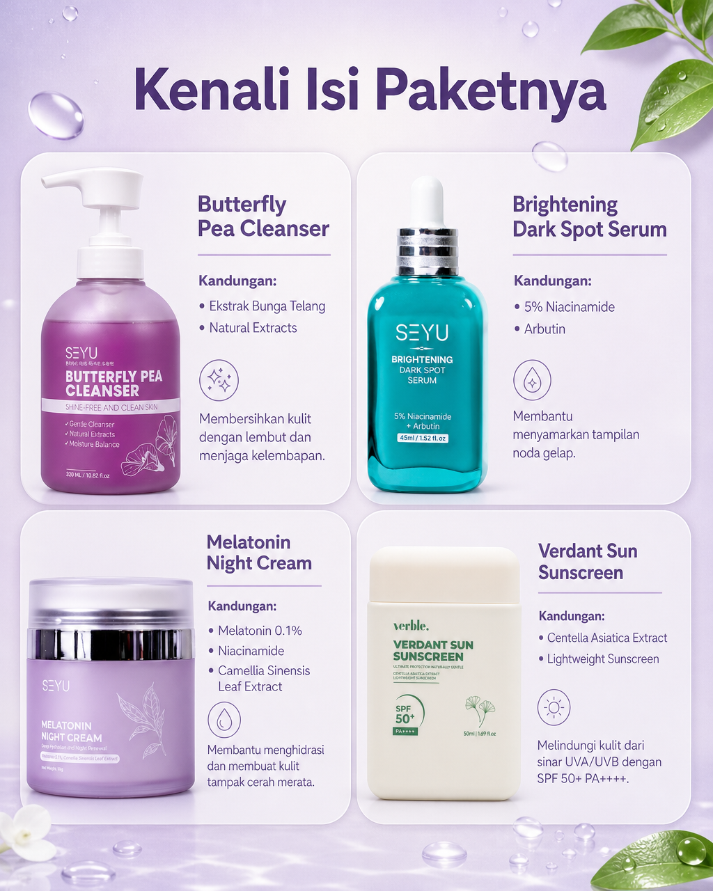 Paket Rutinitas Lengkap Pagi & Malam SEYU