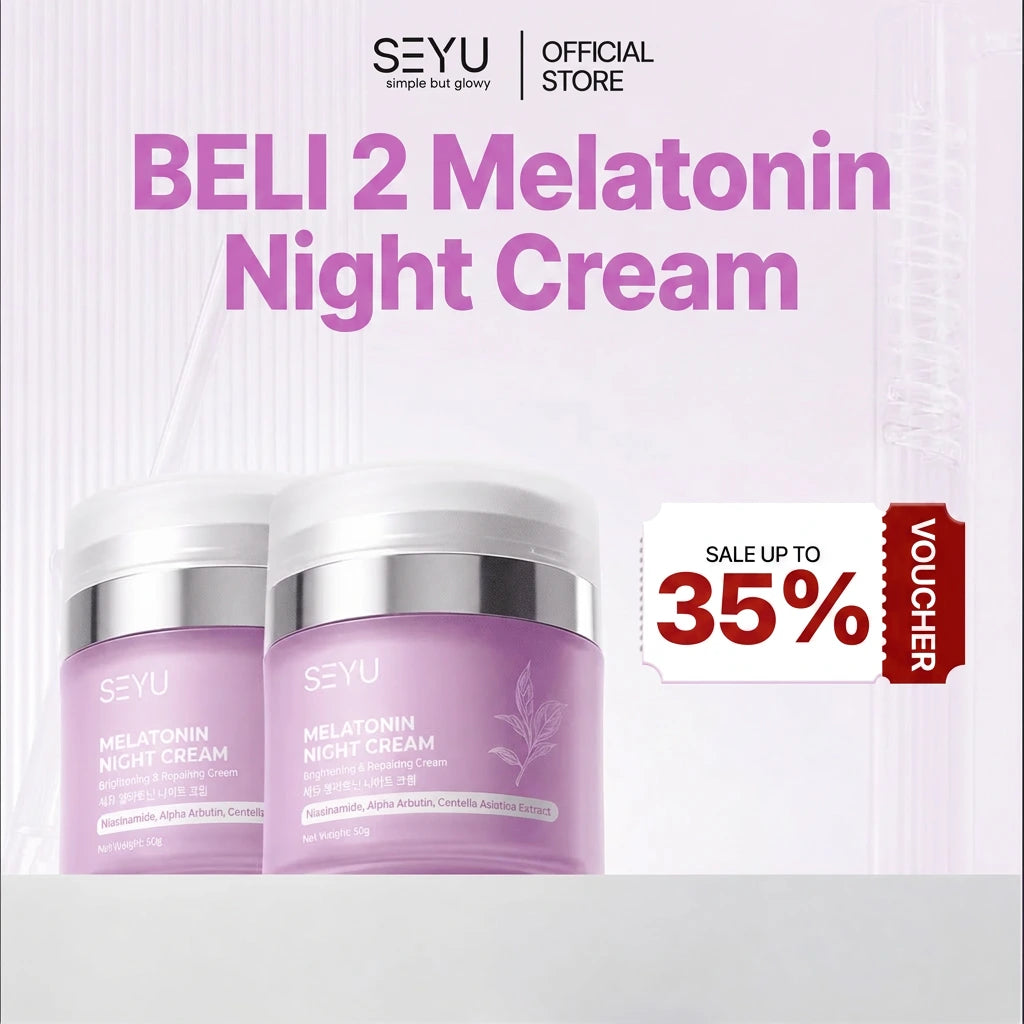SEYU Melatonin Night Cream Time Renew Niacinamide